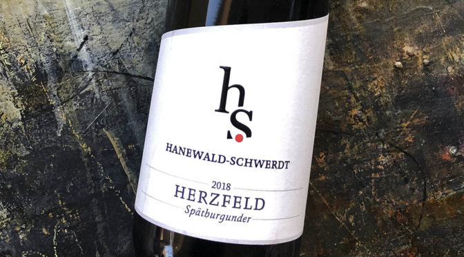 2018 Weingut Hanewald-Schwerdt, Leistadter Herzfeld Spätburgunder, Pfalz, Tyskland