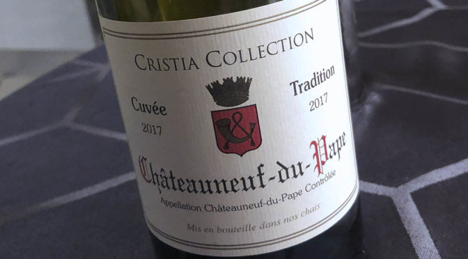 2017 Domaine de Cristia, Cristia Collection Châteauneuf-du-Pape Cuvée Tradition, Rhône, Frankrig