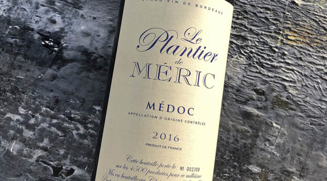 2016 Château Méric, Le Plantier de Méric, Bordeaux, Frankrig