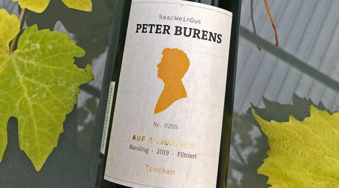 2019 Weingut Peter Burens, Auf Schonfels Riesling Filtriert Trocken, Mosel, Tyskland