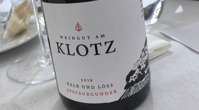 2018 Weingut am Klotz, Kalk und Löss Spätburgunder, Baden, Tyskland