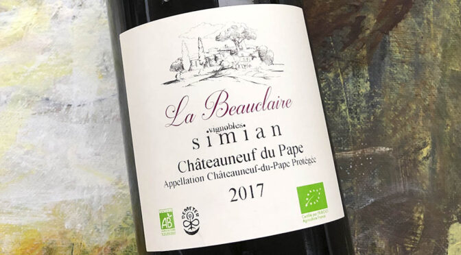 2017 Château Simian, La Beauclaire Châteauneuf-du-Pape, Rhône, Frankrig