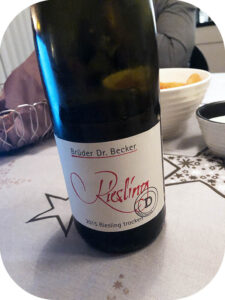 2015 Weingut Brüder Dr. Becker, Riesling Trocken, Rhienhessen, Tyskland