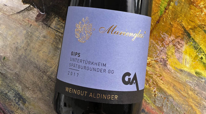 2017 Weingut Aldinger, Untertürkheimer Gips Marienglas Spätburgunder GG, Württemberg, Tyskland