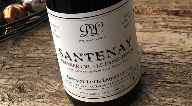 2012 Domaine Louis Lequin et Fils, Santenay 1er Cru Le Passe-Temps, Bourgogne, Frankrig