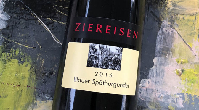 2016 Weingut Ziereisen, Blauer Spätburgunder, Baden, Tyskland