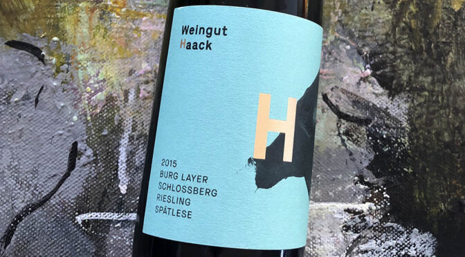 2015 Weingut Haack, Burg Layer Schlossberg Riesling Spätlese, Nahe, Tyskland