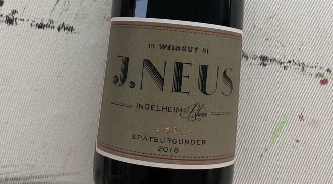 2018 Weingut J. Neus, Ingelheimer Horn Spätburgunder GG, Rheinhessen, Tyskland