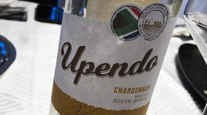 2020 Globus Wine, Upendo Chardonnay, Western Cape, Sydafrika