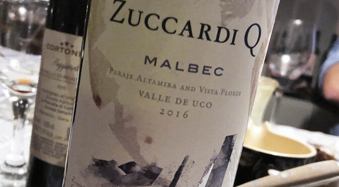 2016 Familia Zuccardi, Zuccardi Q Malbec, Mendoza, Argentina