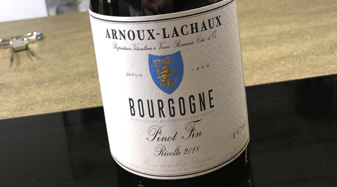 2018 Domaine Arnoux-Lachaux, Pinot Fin, Bourgogne, Frankrig