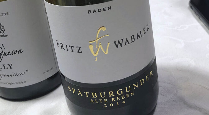 2014 Weingut Fritz Waßmer, Spätburgunder Alte Reben, Baden, Tyskland