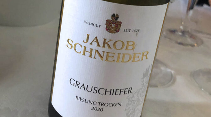 2020 Weingut Jakob Schneider, Grauschiefer Riesling Trocken, Nahe, Tyskland