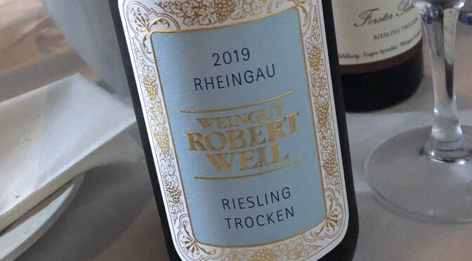 2019 Weingut Robert Weil, Riesling Trocken, Rheingau, Tyskland