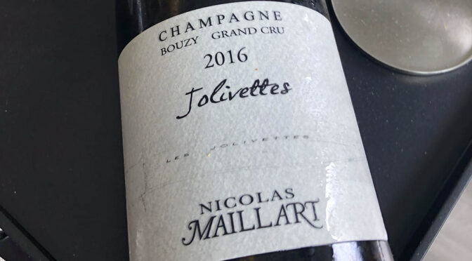 2016 Nicolas Maillart, Jolivettes Grand Cru, Champagne, Frankrig