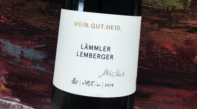 2018 Weingut Heid, Fellbacher Lämmler Lemberger GG, Württemberg, Tyskland
