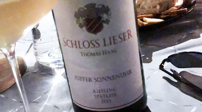 2015 Weingut Schloss Lieser, Brauneberger Juffer Sonnenuhr Riesling Spätlese, Mosel, Tyskland