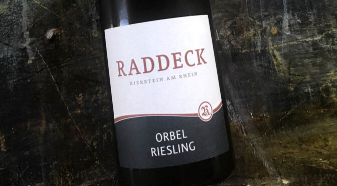 2018 Weingut Raddeck, Niersteiner Orbel Riesling, Rheinhessen, Tyskland