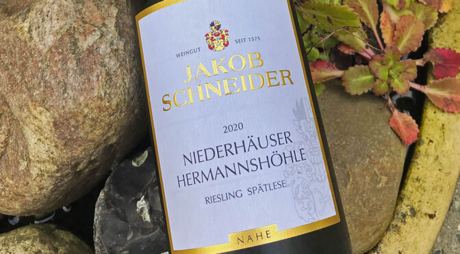 2020 Weingut Jakob Schneider, Niederhäuser Hermannshöhle Riesling Spätlese, Nahe, Tyskland