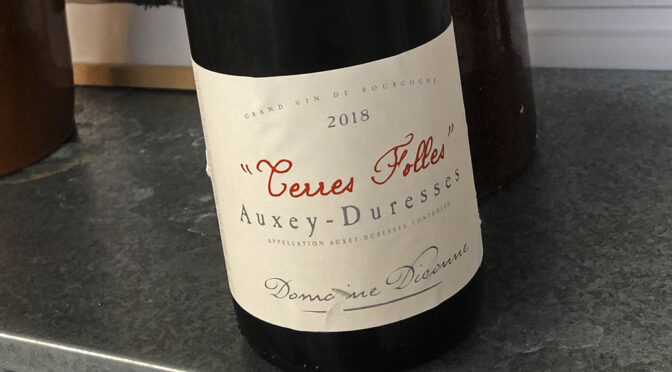 2018 Domaine Diconne, Auxey Duresses Terres Folles Blanc, Bourgogne, Frankrig