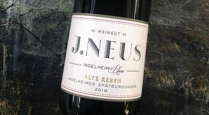 2019 Weingut J. Neus, Ingelheimer Spätburgunder Alte Reben 1G, Rheinhessen, Tyskland