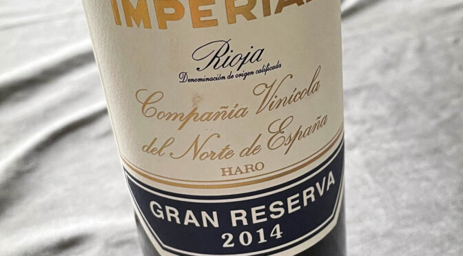 2014 Compañía Vinícola del Norte de España, Contino Gran Reserva, Rioja, Spanien