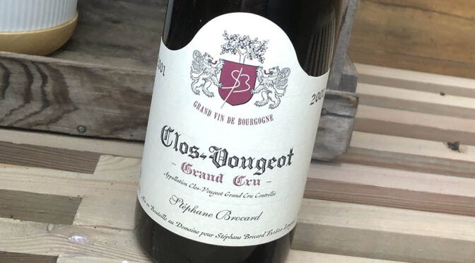 2001 Stéphane Brocard, Clos-Vougeot Grand Cru, Bourgogne, Frankrig