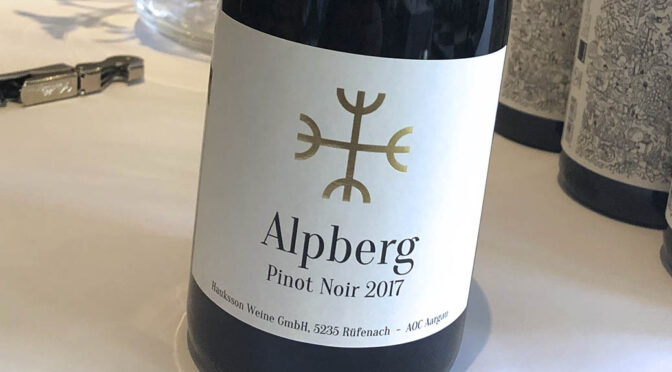 2017 Hauksson Weine, Alpberg Pinot Noir, Aargau, Schweiz
