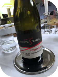 2016 Weingut Trockene Schmitts, Konsequent Randersacker Sonnenstuhl Frühburgunder Spätlese Trocken, Franken, Tyskland