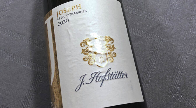 2020 Tenuta J. Hofstätter, Joseph Gewürztraminer, Alto Adige, Italien