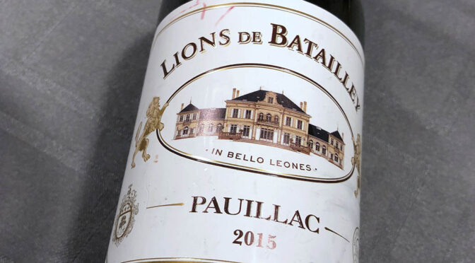 2015 Château Batailley, Lions de Batailley Pauillac, Bordeaux, Frankrig