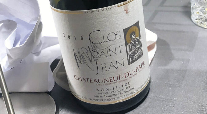 2016 Clos Saint Jean, Châteauneuf-du-Pape, Rhône, Frankrig