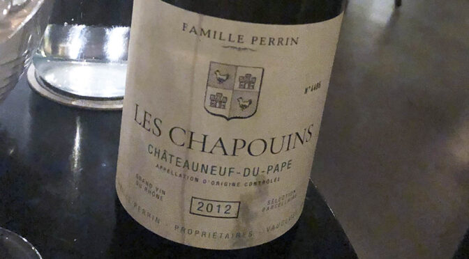 2012 Famille Perrin, Châteauneuf-du-Pape Les Chapouins, Rhône, Frankrig