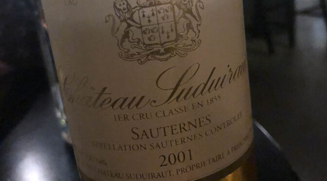 2001 Château Suduiraut, Sauternes 1. Cru Classé, Bordeaux, Frankrig