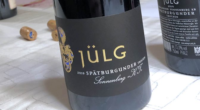 2019 Weingut Jülg, Schweigener Sonnenberg KT Spätburgunder, Pfalz, Tyskland