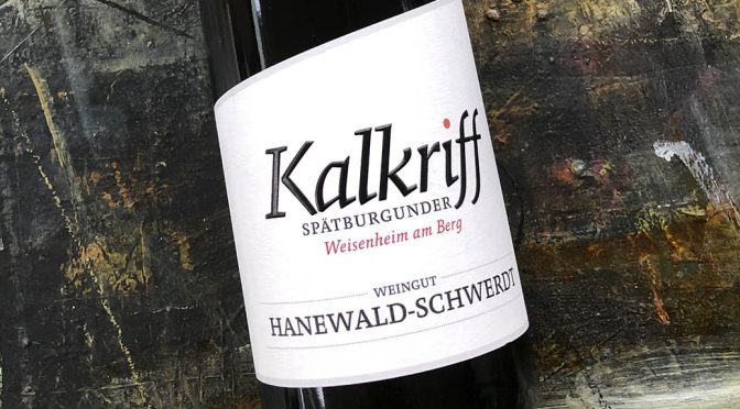 2016 Weingut Hanewald-Schwerdt, Kalkriff Weisenheim am Berg Spätburgunder, Pfalz, Tyskland