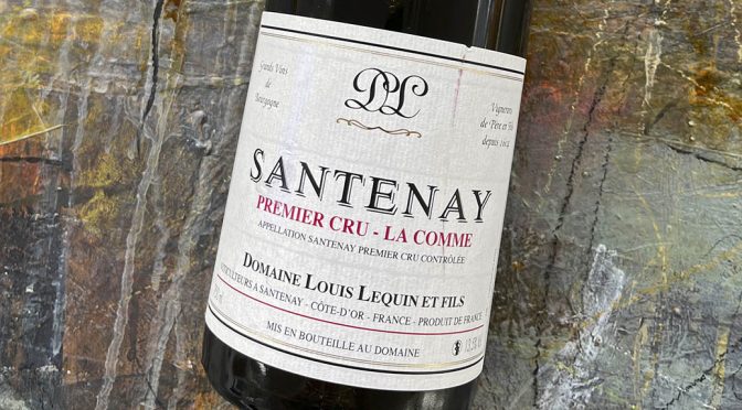 2016 Domaine Louis Lequin et Fils, Santenay Premier Cru La Comme, Bourgogne, Frankrig
