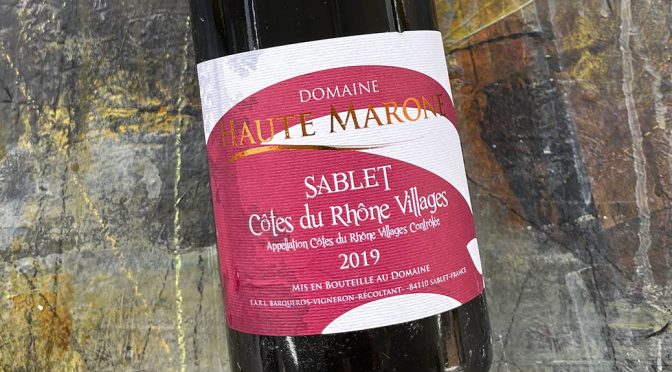 2019 Domaine Haute Marone, Sablet Côtes du Rhône Villages, Rhône, Frankrig