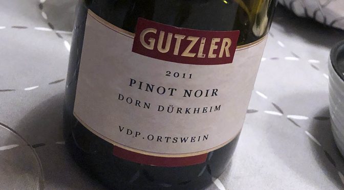 2011 Weingut Gutzler, Dorn Dürkheimer Pinot Noir Trocken, Rheinhessen, Tyskland