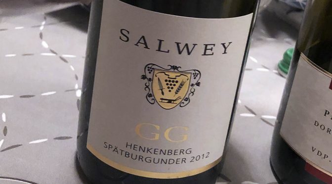 2012 Weingut Salwey, Oberrotweiler Henkenberg Spätburgunder GG, Baden, Tyskland