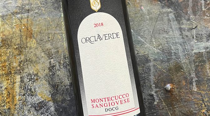 2018 Orciaverde, Montecucco Sangiovese, Toscana, Italien