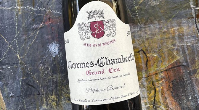 2001 Stéphane Brocard, Charmes-Chambertin Grand Cru, Bourgogne, Frankrig