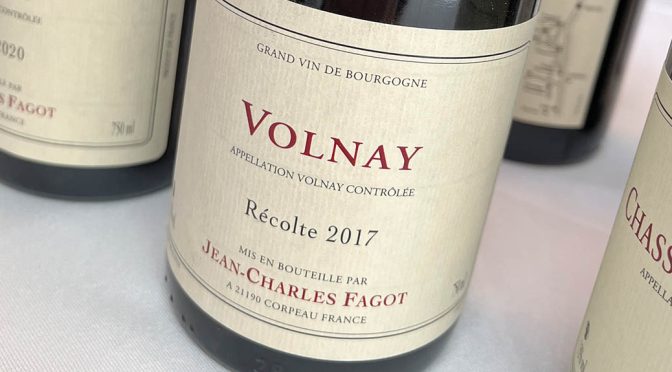 2017 Domaine Jean-Charles Fagot, Volnay, Bourgogne, Frankrig