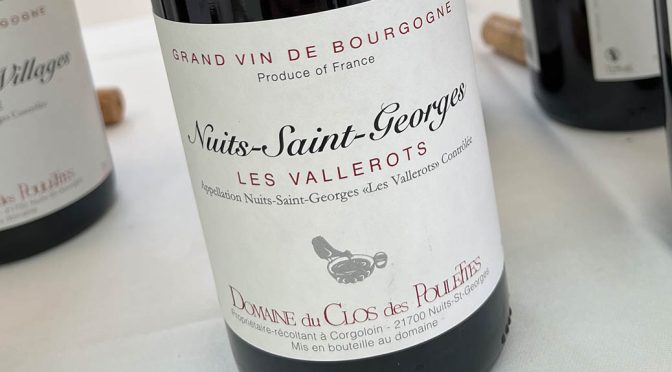 2017 Domaine du Clos des Poulettes, Nuits Saint Georges Les Vallerots, Bourgogne, Frankrig