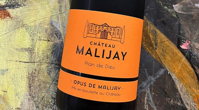 2020 Château Malijay, Opus de Malijay Côtes du Rhône Villages Plan de Dieu, Rhône, Frankrig