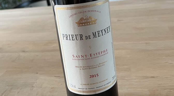 2015 Château Meyney, Prieur de Meyney Saint-Estèphe, Bordeaux, Frankrig