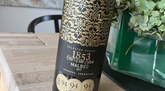 2017 Marcelo Pelleriti Wines, 1853 Old Vine Estate Malbec, Mendoza, Argentina