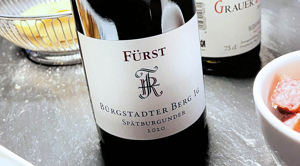 2020 Weingut Rudolf Fürst, Bürgstadter Berg Spätburgunder 1G, Franken