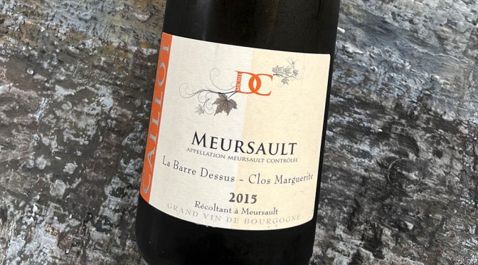 2015 Domaine Michel Caillot, Meursault La Barre Dessus Clos Maguerite, Bourgogne, Frankrig