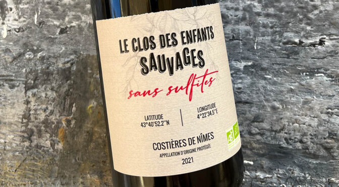 2021 Château Saint-Cyrgues, Le Clos des Enfants Sauvages Sans Sulfites, Rhône, Frankrig